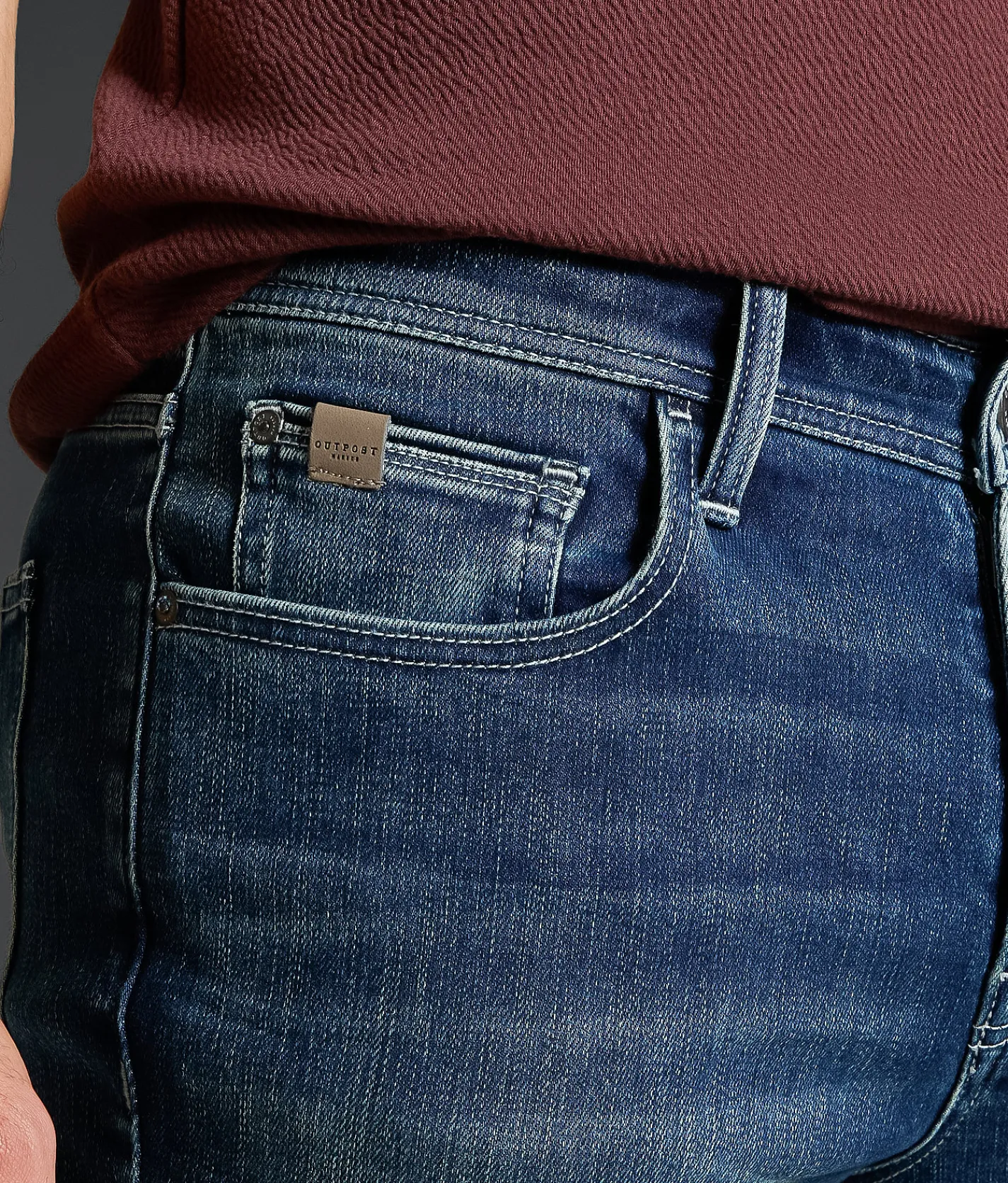 Outpost Makers Slim Straight Stretch Jean Basilik Online