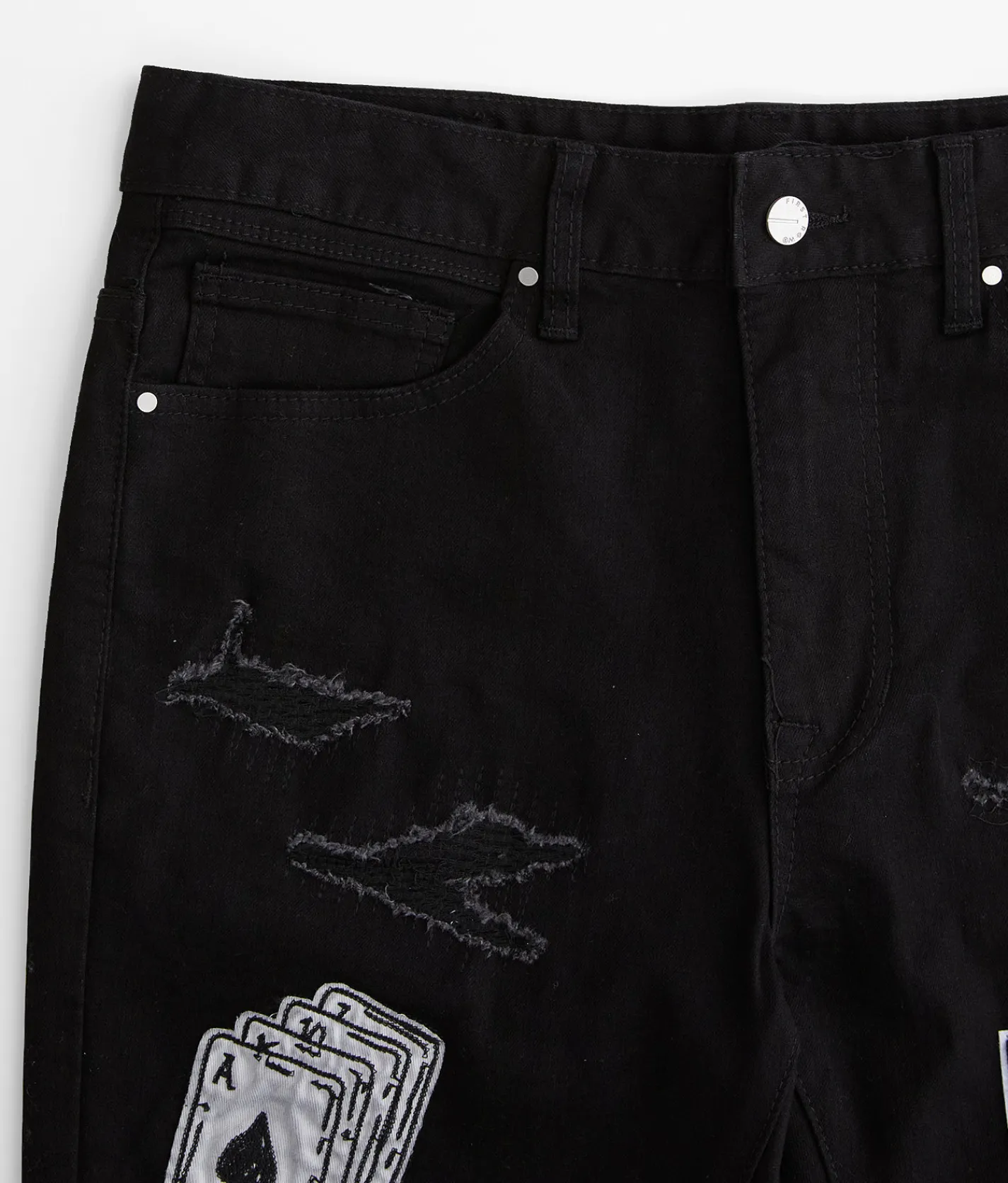Sale Jeans|Bottoms | First Row® Slim Straight Stretch Jean Black