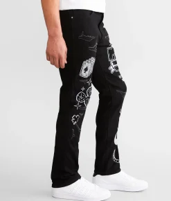 Sale Jeans|Bottoms | First Row® Slim Straight Stretch Jean Black