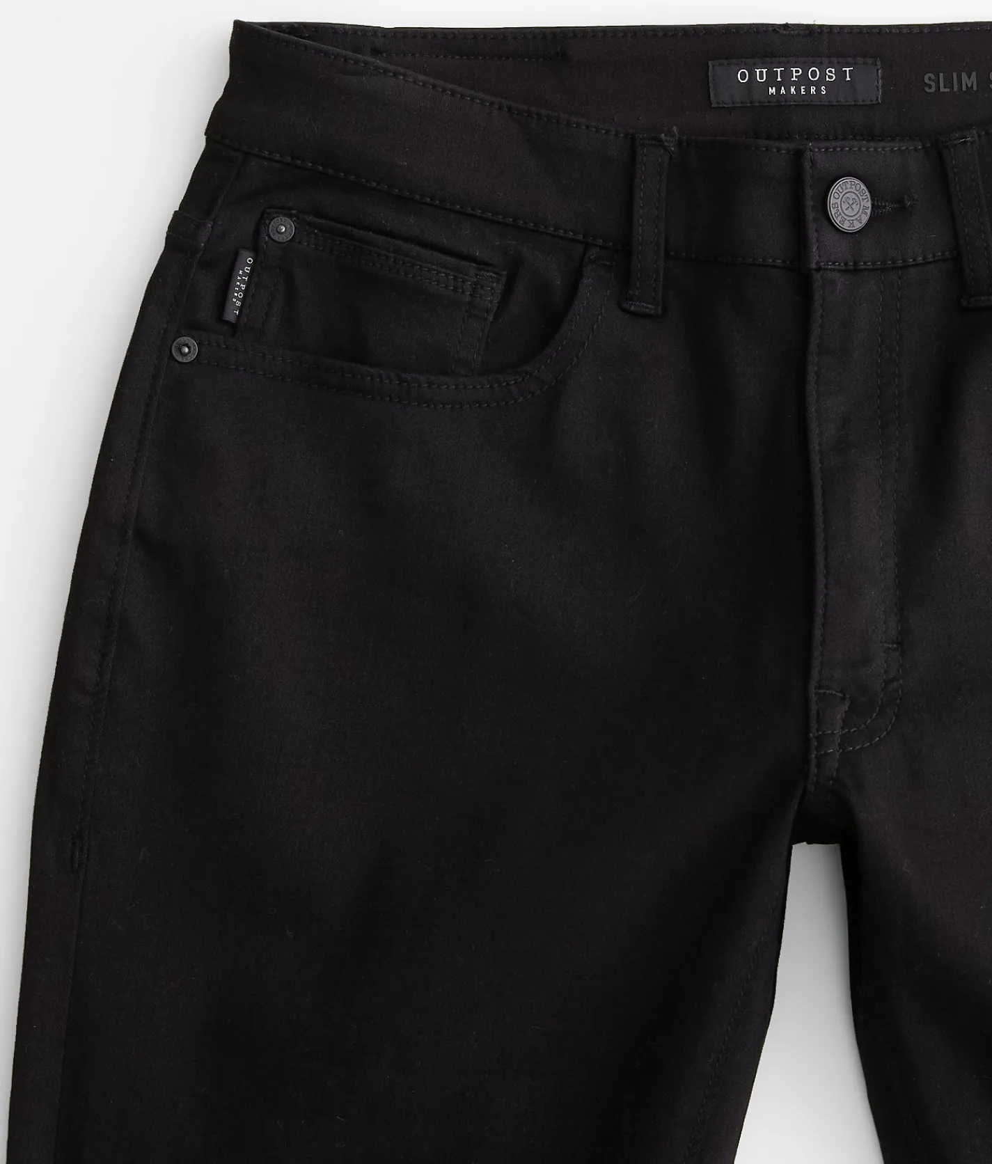 Outpost Makers Slim Straight Stretch Pant Black Discount