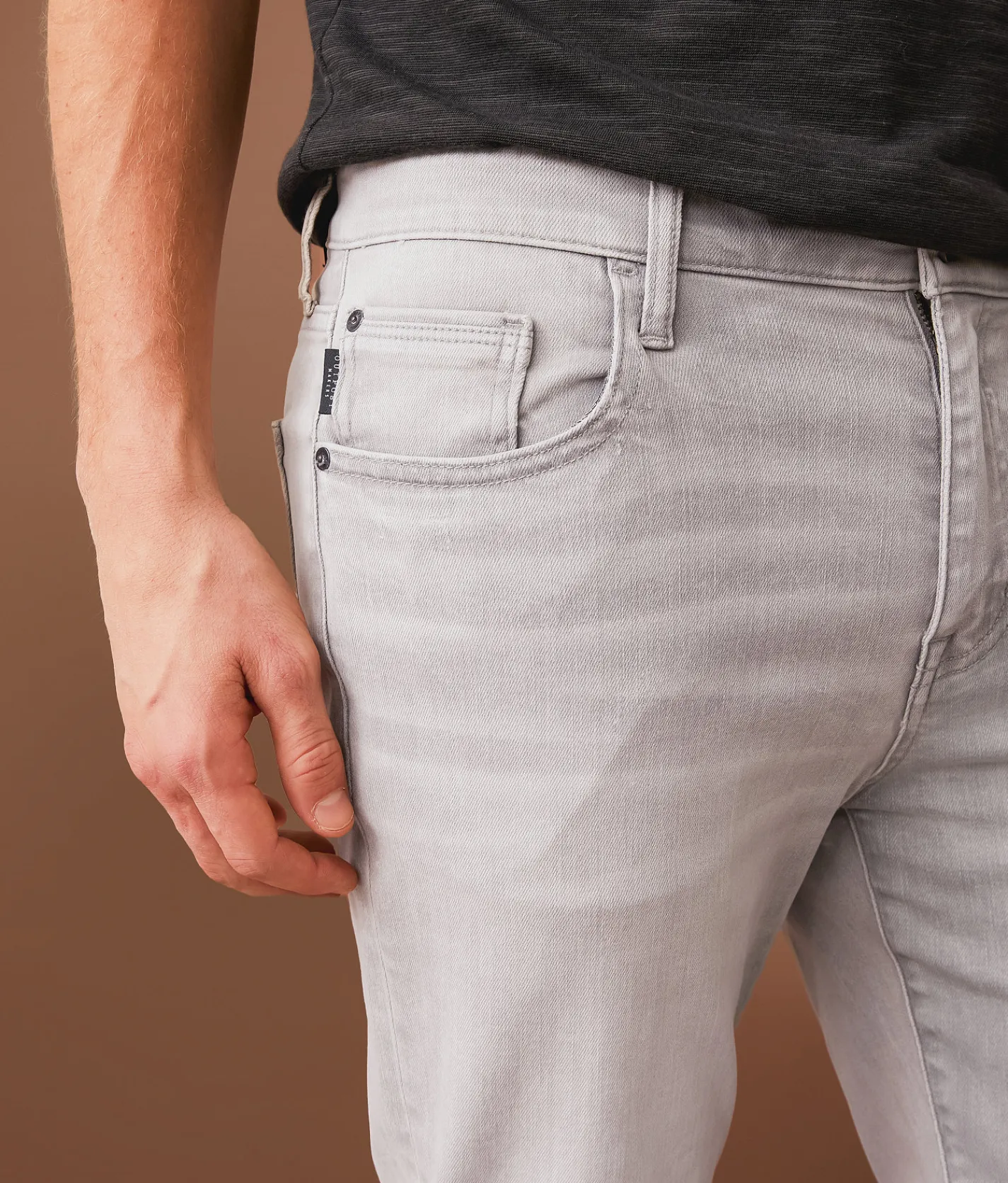 Outpost Makers Slim Straight Stretch Pant Ash Grey 2 Hot