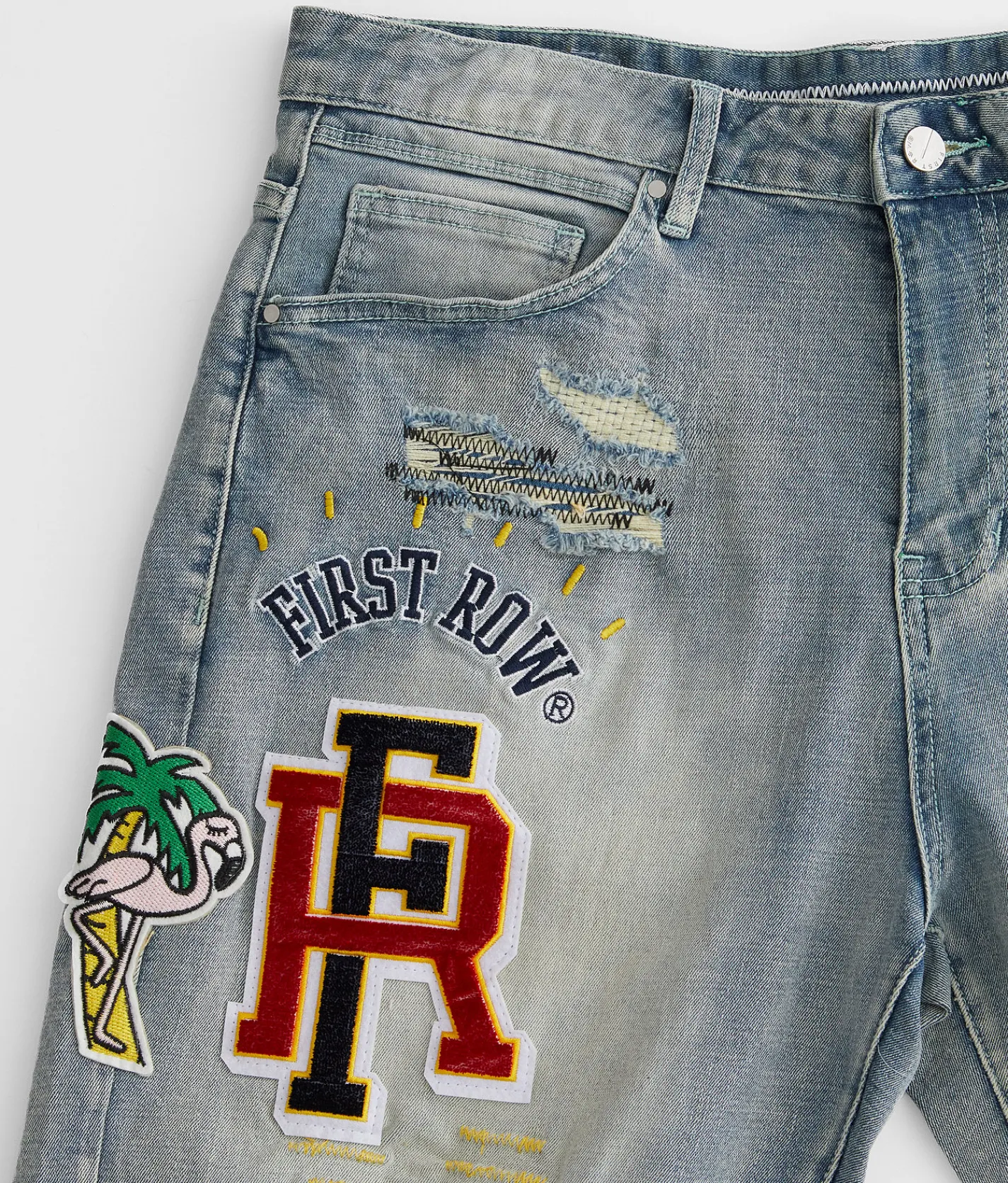 Bottoms|Shorts | First Row® Slim Stretch Short Light Stone Tint