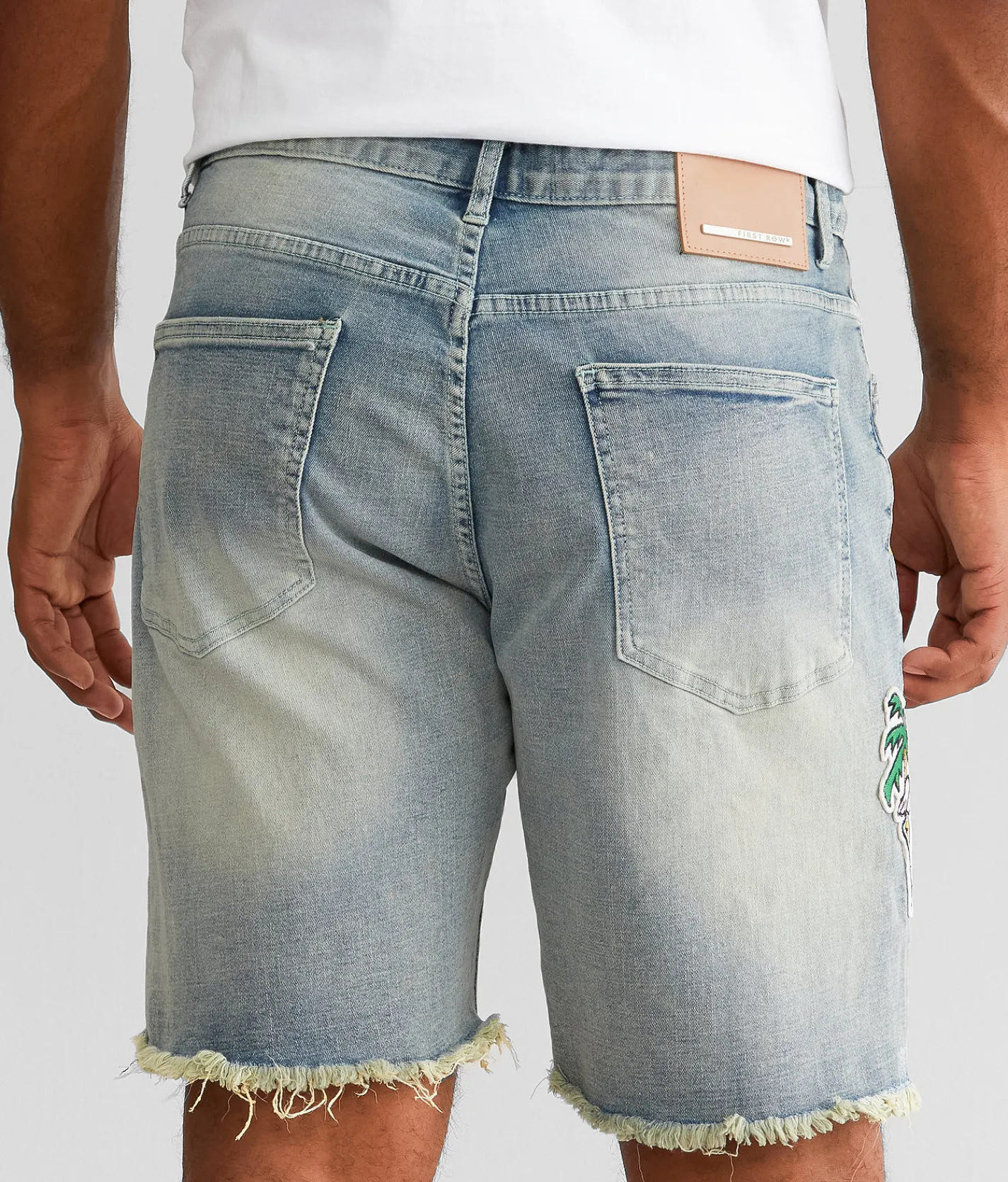 Bottoms|Shorts | First Row® Slim Stretch Short Light Stone Tint