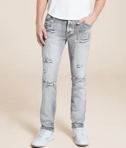 Smoke Rise® Slim Taper Stretch Jean Radiant Grey Outlet