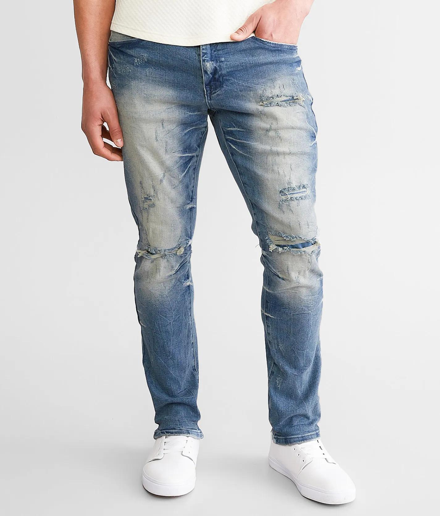 Smoke Rise® Slim Taper Stretch Jean Clairmont Blue Hot