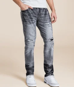 Smoke Rise® Slim Taper Stretch Jean Agate Grey Outlet