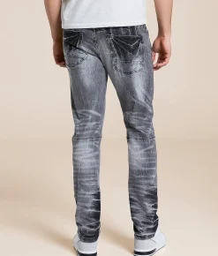 Smoke Rise® Slim Taper Stretch Jean Agate Grey Outlet