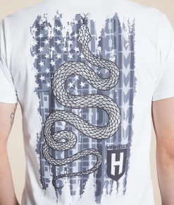 Tops | Howitzer Slither Flag T-Shirt White