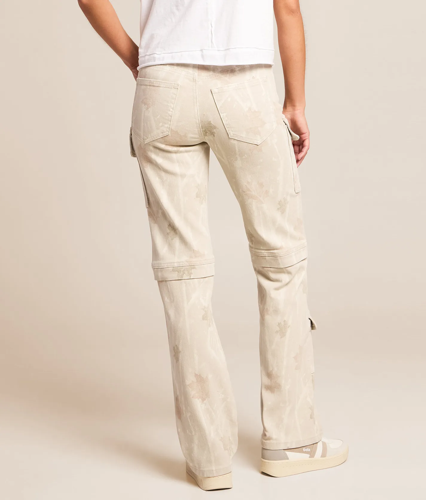 HIDDEN Sloane Cargo Classic Straight Stretch Jean Forest Camo