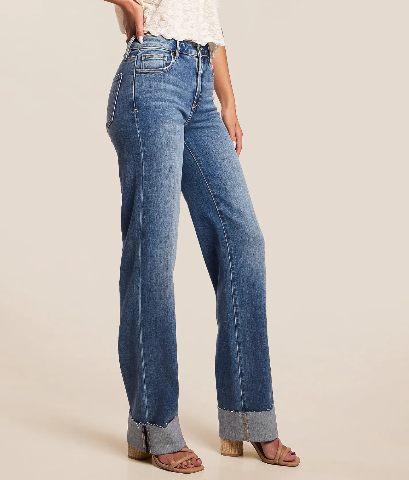 HIDDEN Sloane Classic Straight Stretch Jean Refugio Discount