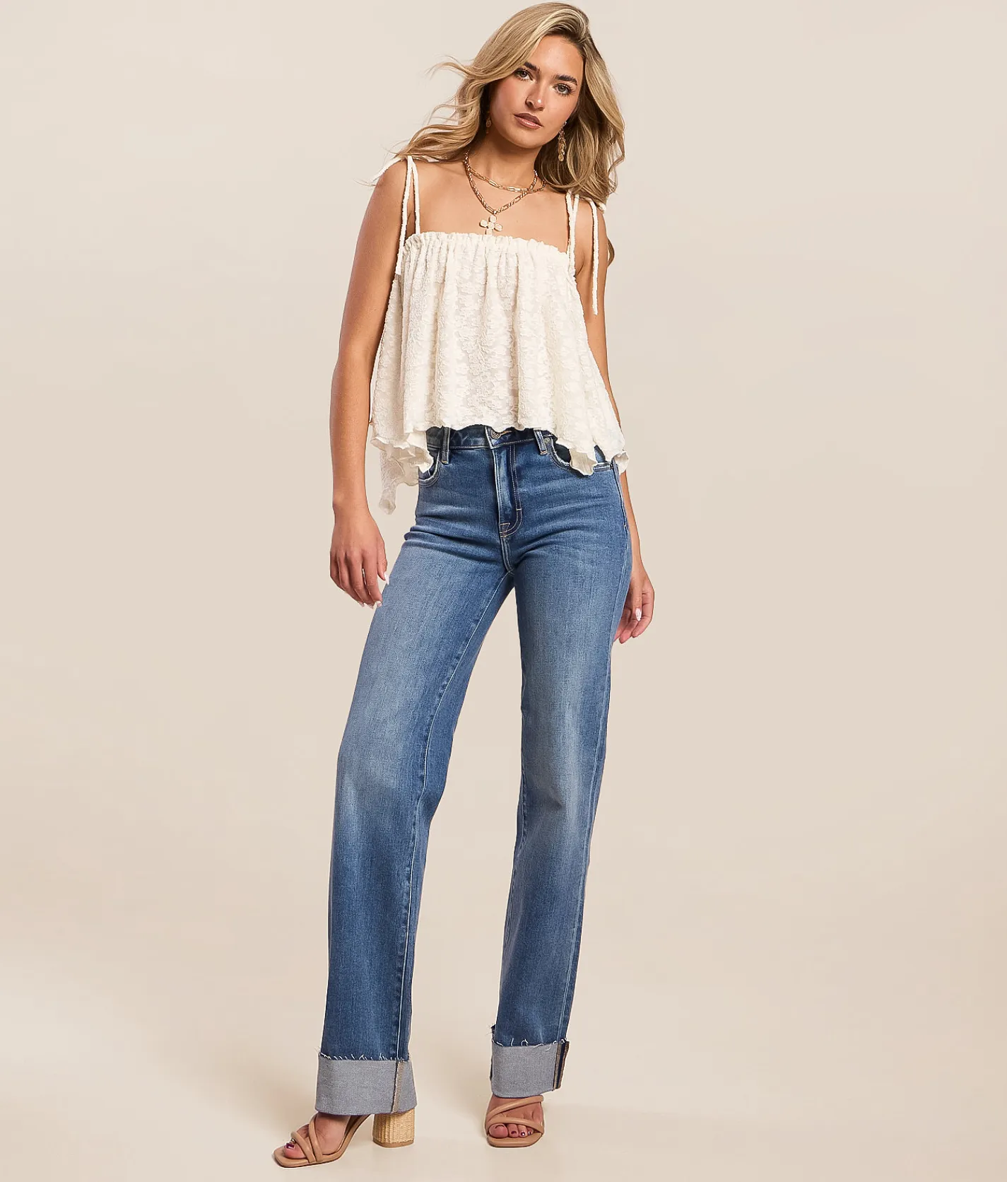 HIDDEN Sloane Classic Straight Stretch Jean Refugio Discount