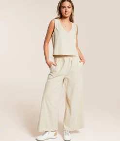 Z Supply Sloane Cropped Tank Top Sandshell Best