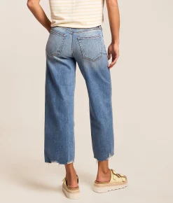 Jeans|Bottoms | HIDDEN Sloane Cropped Wide Leg Stretch Jean Lost Coast