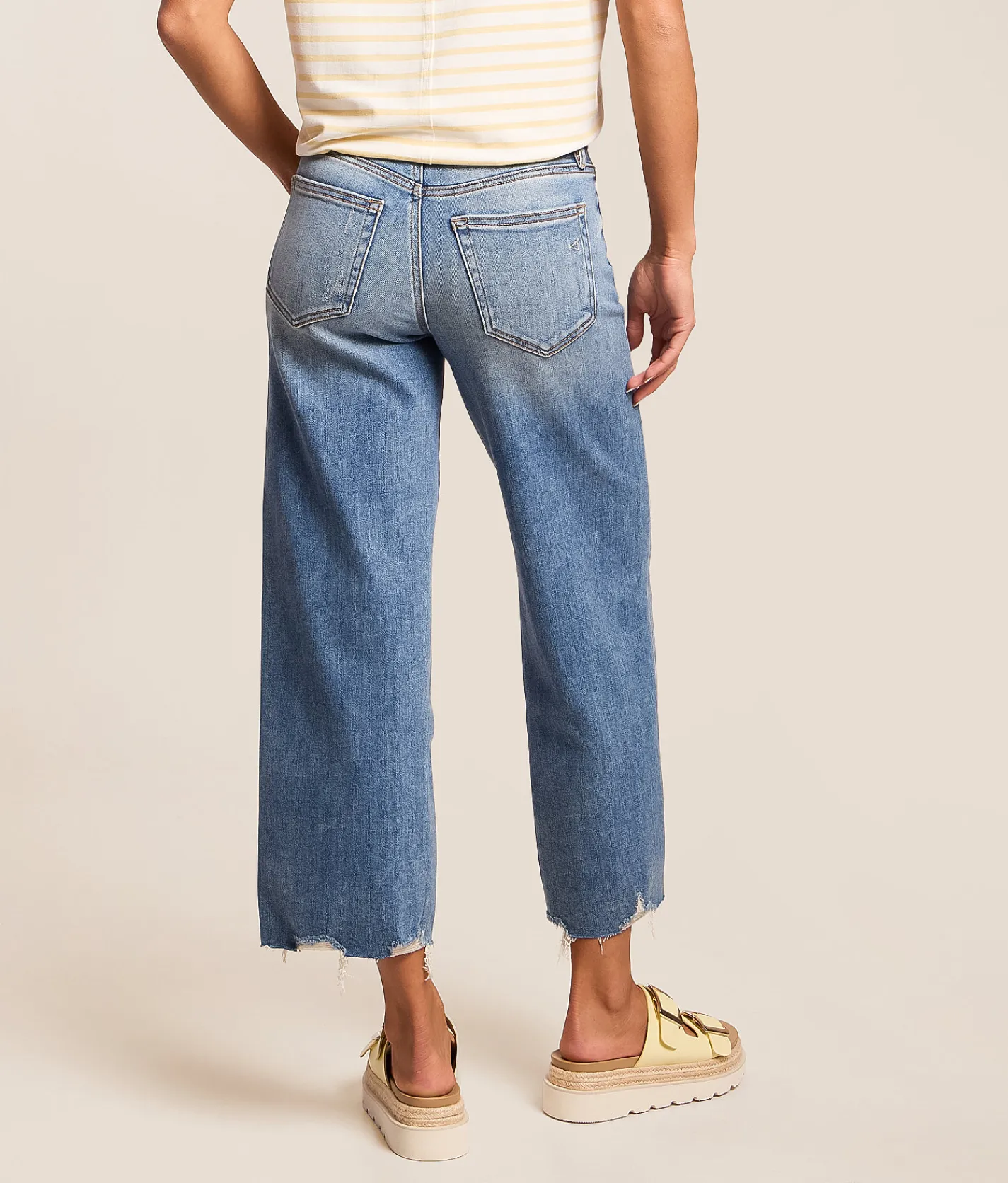 Jeans|Bottoms | HIDDEN Sloane Cropped Wide Leg Stretch Jean Lost Coast
