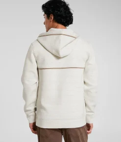 Maven Co-op Slope Quarter Zip Hoodie Pumice Stone Flint Gray New