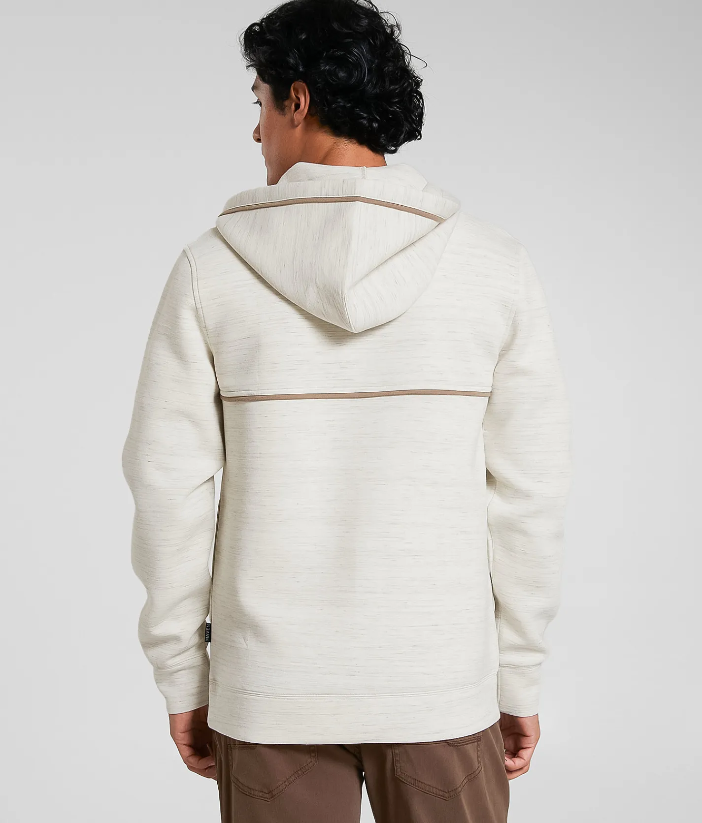 Maven Co-op Slope Quarter Zip Hoodie Pumice Stone Flint Gray New