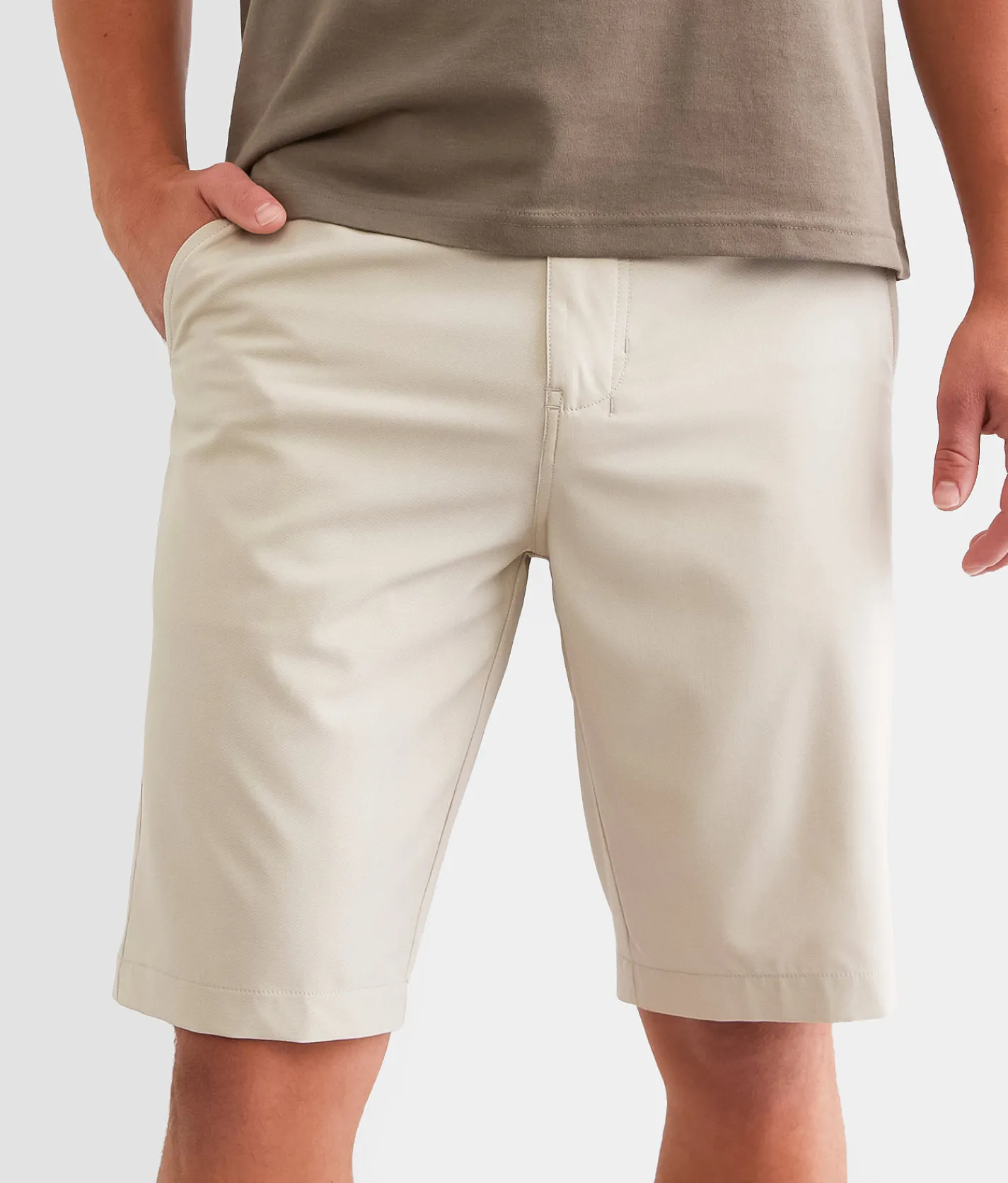 BKE Slter Hybrid Stretch Walkshort Silver Cloud Hot