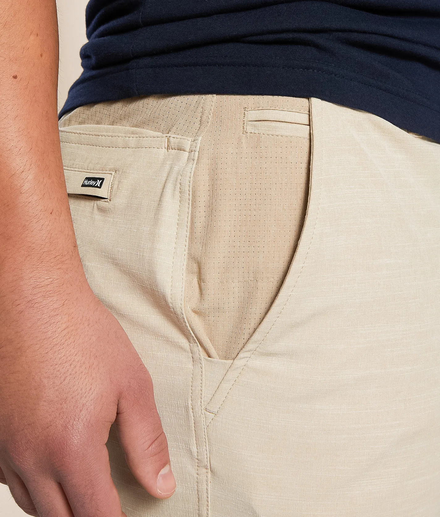 Hurley Slub Drive Stretch Short Khaki Outlet