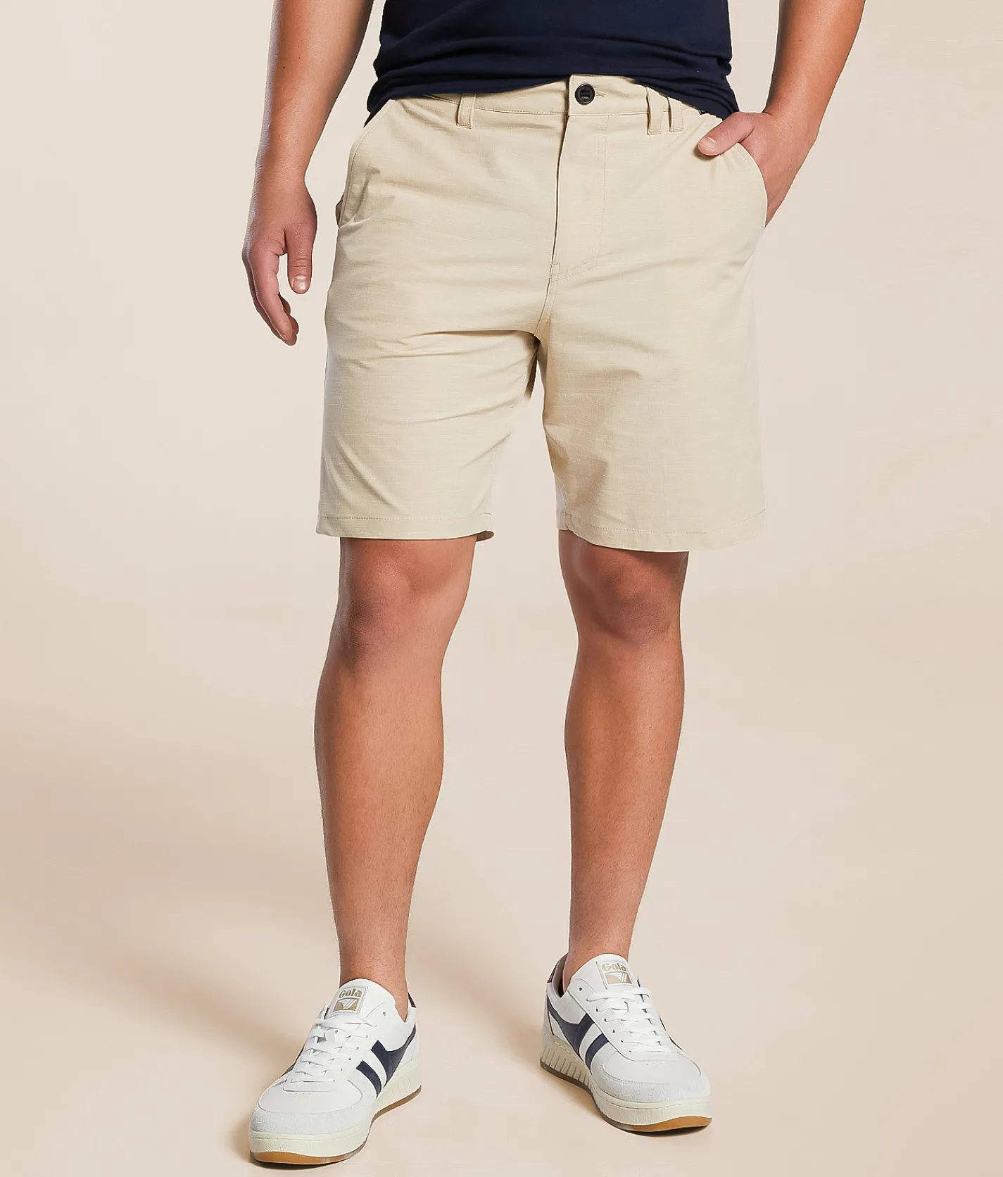 Bottoms|Activewear | Hurley Slub Drive Stretch Short Khaki