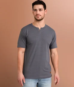 Tops | Outpost Makers Slub Henley Navy