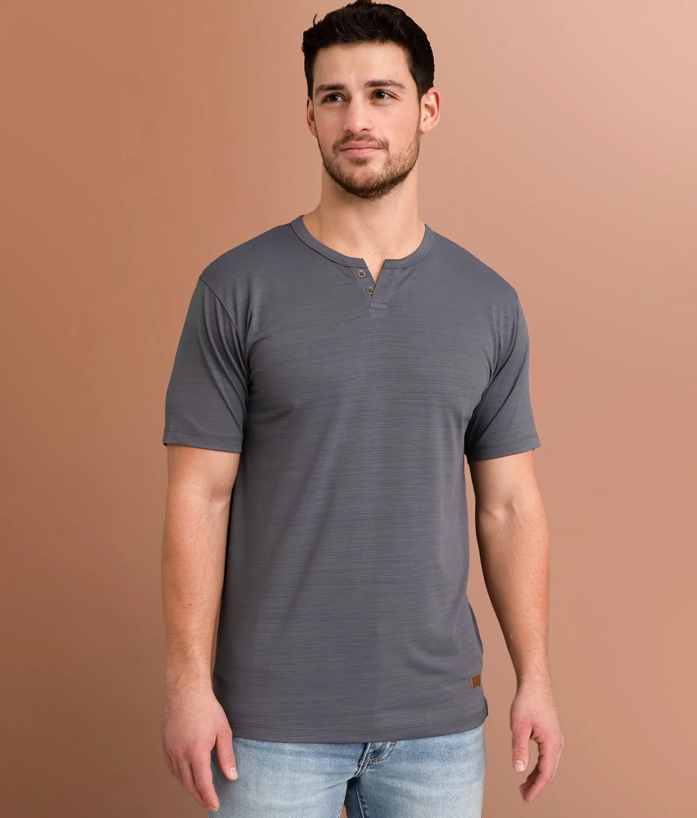 Tops | Outpost Makers Slub Henley Navy