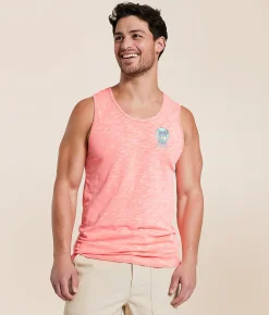 Hurley Slub Island Tank Top White Lava Glow Outlet