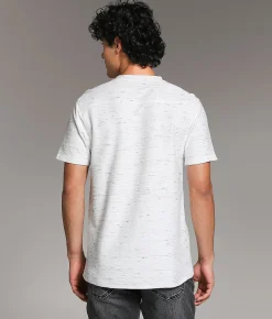 Tops | BKE Slub Knit Henley White Slub