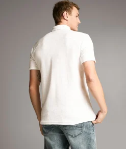 Tops | BKE Slub Knit Polo White