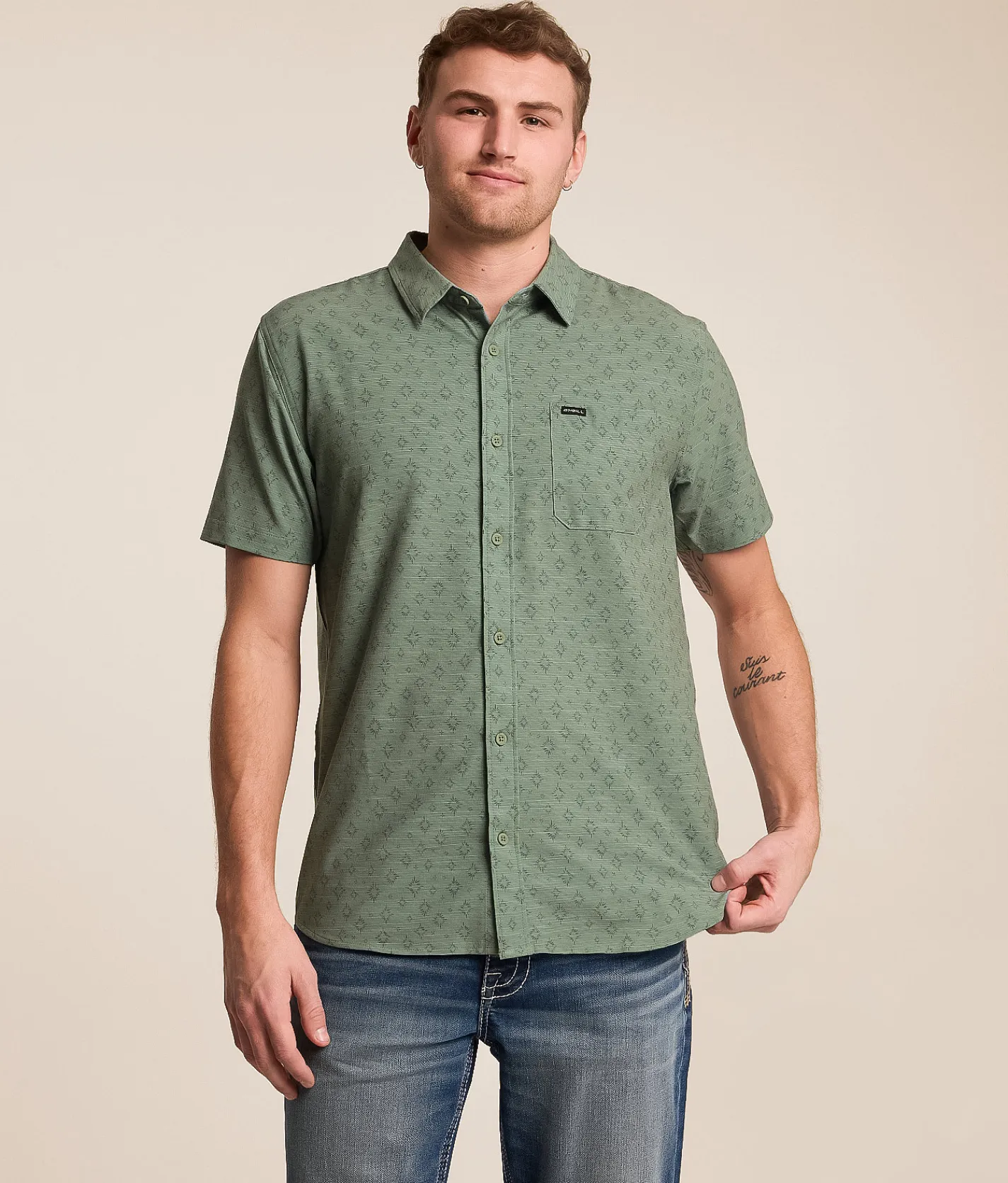 O'Neill Slub Performance Stretch Shirt Sage Online