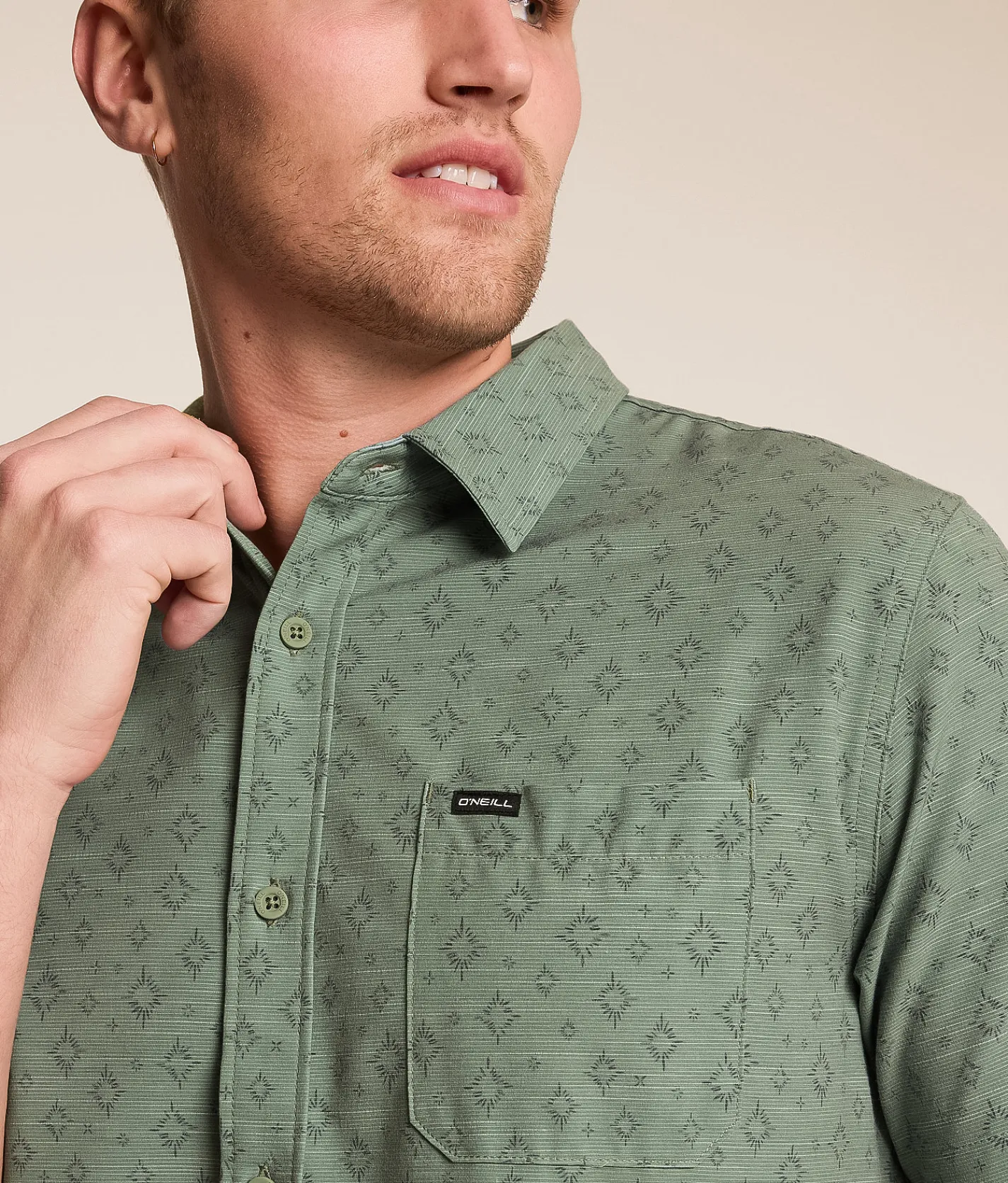 O'Neill Slub Performance Stretch Shirt Sage Online