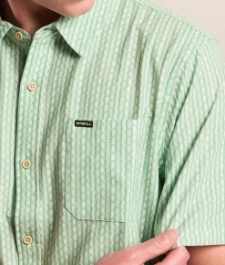O'Neill Slub Relaxed Performance Stretch Shirt Green Sale