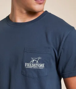 Tops|Graphic T-Shirts | Fieldstone Mouth Bass T-Shirt Denim