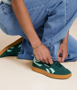 Shoes|Activewear | Reebok® Smash Edge Leather Sneaker Collegiate Green Gum