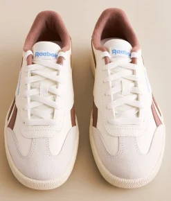Reebok® Smash Edge Leather Sneaker Chalk Scorched Earth Clearance