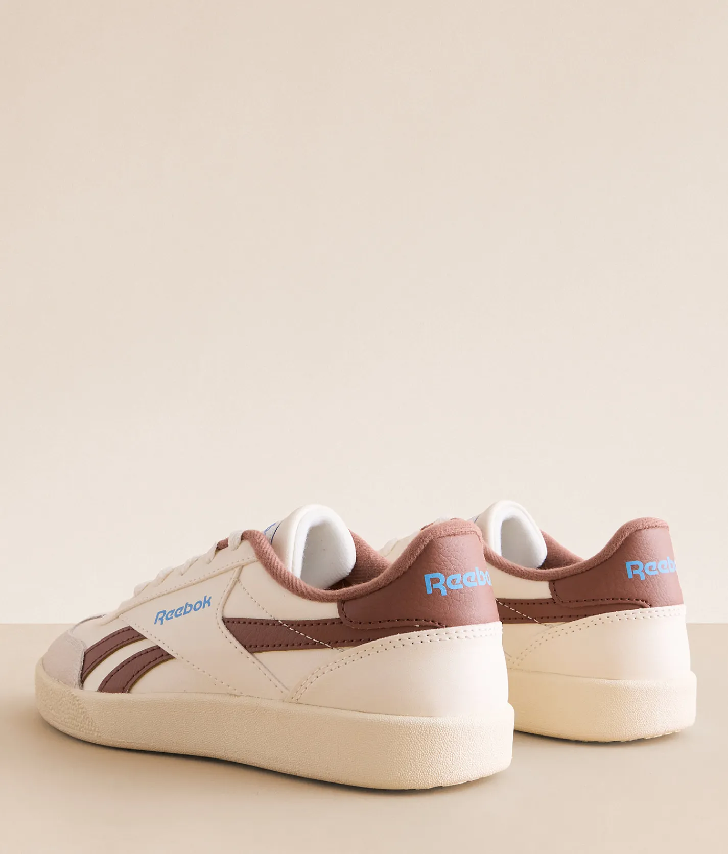 Reebok® Smash Edge Leather Sneaker Chalk Scorched Earth Clearance