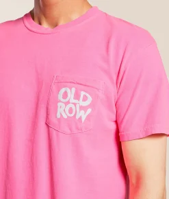 Old Row Smiley 2.0 T-Shirt Neon Pink Online