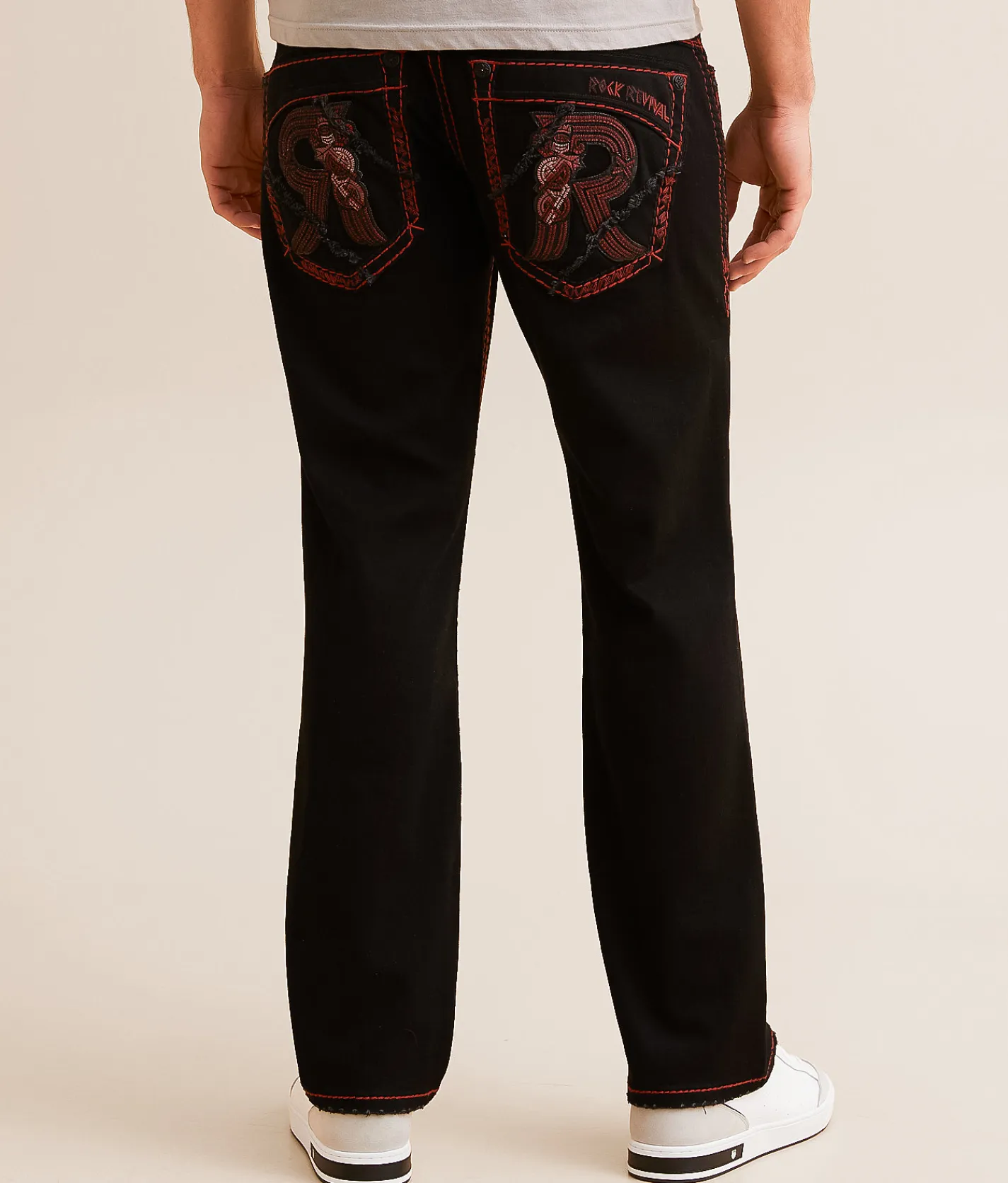Rock Revival Smitty Relaxed Taper Stretch Jean Smitty EQ204 Best