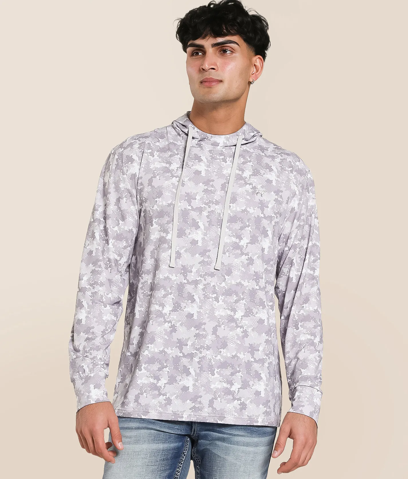 Fieldstone Smoke Digi Camo Performance Hoodie Grey Digital Camo Clearance