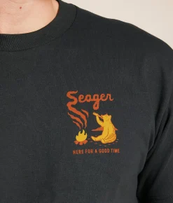 Graphic T-Shirts | Seager Smokey T-Shirt Coal