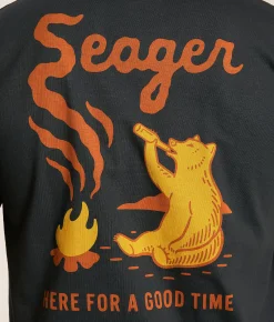Graphic T-Shirts | Seager Smokey T-Shirt Coal