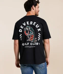 Devereux Golf Snake Bite T-Shirt Black Outlet