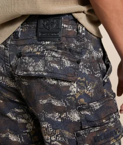 Rock Revival Cargo Stretch Short Snake Camo Best