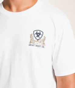 Tops|Graphic T-Shirts | Ariat Snake Frame Ranch T-Shirt White