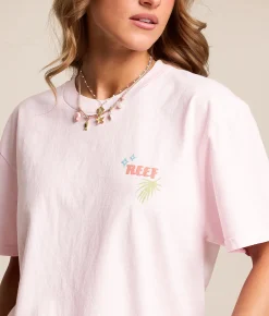 Reef Snake T-Shirt Pale Lilac Mineral Wash Clearance
