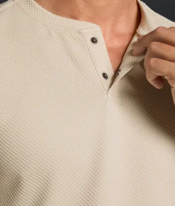 Tops | Outpost Makers Snap Henley Summer Sand