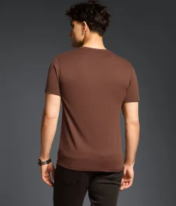 Tops | Outpost Makers Snap Henley Burgundy