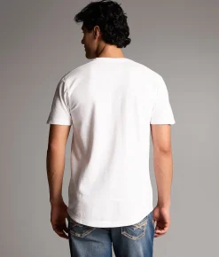 BKE Snap Henley White Sale