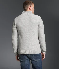 Outpost Makers Snap Henley Sweater Grey Combo Best