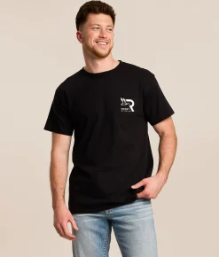 Roost Waterfowl Snow Camo Wood Duck T-Shirt Black Outlet