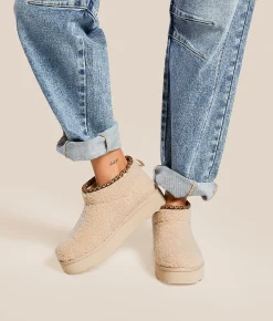Bearpaw Snuggle Daphne Platform Boot Oat Sale